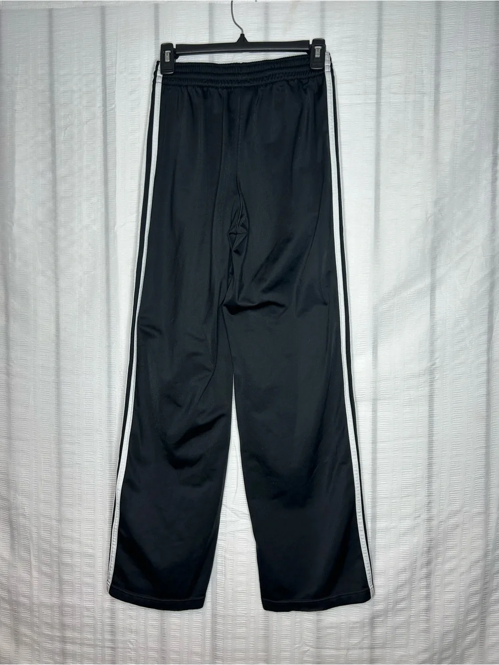 Vintage Y2k Adidas Sweatpants Men’s Small Black Loose Baggy Embroidery 3 Lines